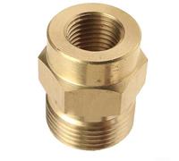Adaptador de acoplamiento rápido para Kärcher para conexiones m22 | Para rosca exterior M22, rosca interior de 12 mm, ajuste exacto, sin fugas, seguro