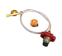Adaptador de ahorro al aire libre para senderismo, dispositivo de transferencia de duraluminio con válvula de purga para recarga de cartucho de isobutano, 36 g (C)