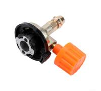 Adaptador de ahorro al aire libre para senderismo, dispositivo de transferencia de duraluminio con válvula de purga para recarga de cartucho de isobutano, 36 g (D)