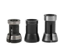 Adaptador de Alta para el Cortador de Molduras de Carpintería con Cabezal de Grabado, 3pcs 6/6.35/8 Mm Cuck Conversion Chuck para Taller de Carpintería Eficiente