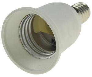 Adaptador de base de la lámpara Plastic E14 en E27 4250416316080
