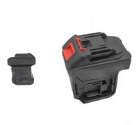 Adaptador de batería dual para herramienta eléctrica de motosierra, conector de plástico ligero para uso extendido, se adapta a herramientas seleccionadas, 12,3 cm