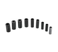 Adaptador de Bits del Enrutador, Compatibilidad Versátil y Sujeción de Precisión con Amplio Rango de Tamaño para Máquinas de Grabado y Enrutadores de Carpintería, 9 Piezas para Idoneidad de Chuck o