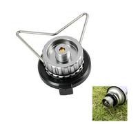 Adaptador de Cartucho de Gas, Compatible con Válvula de Rosca En417 7/16"-28 Unef, Aleación Metálica con Componentes Herméticos, para Camping Y Viajes, Conexión Segura Y Anti-Fugas