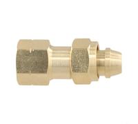 Adaptador de cilindro de acetileno de latón a regulador, para CGA-200 CGA-300 CGA-510 CGA-520 Equipo de soldadura de gas Ajuste seguro, para tanques MC y B Conector de grado industrial (CGA-520 a CGA