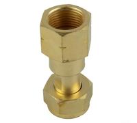 Adaptador de cilindro de acetileno de latón a regulador para tanques de gas CGA-200, CGA-300, CGA-510, CGA-520, accesorios de conector de equipo de soldadura (CGA-520 a CGA-510)