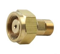 Adaptador de cilindro de gas, acetileno a regulador conector adaptador para soldadura antorcha de corte conexión de botella de gas (CGA-520 a CGA-200)