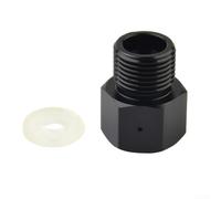 Adaptador de cilindro de gas T21-4 a W21.8-14 Convertidor de latón para regulador de tanque, barril de cerveza de acuario, ajuste estándar de la UE