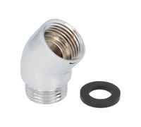 Adaptador de codo de ducha para cabezal de ducha de ángulo de 30°/2 conectores extensor de cabeza macho a hembra/adaptador de codo de acoplamiento