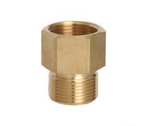 Adaptador de conector de extensión de manguera de latón para lavadora a presión M22 Montaje giratorio Rosca macho Acoplador hembra Prevención de fugas de oro Doble tope de cable interior (C)