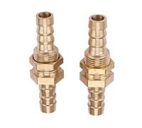 Adaptador de conector de tubo de latón para manguera de aire y combustible (2 unidades de 10 mm)