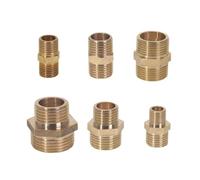 Adaptador de conector rápido boquilla hexagonal for tubería latón 18 14 38 12 34 Accesorios(DN10-DN15)