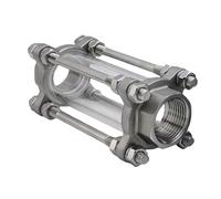 Adaptador de conexión de acero inoxidable 304 con rosca hembra BSP de 1 pieza, mirilla de flujo sanitario for elaboración casera(304SS BSP1)