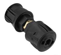 Adaptador de conexión rápida M22 de 14 mm para lavadoras a presión Karcher, extensión de conector de manguera de plástico de aluminio, color negro, 2 piezas