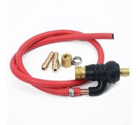 Adaptador de conexión rápida para M16 a DKJ10-25 para la serie WP-9 para antorcha de soldadura TIG | Conector refrigerado por gas con interfaz M10 de 9 mm | Construcción de baquelita y cobre para