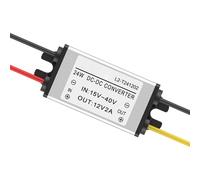 Adaptador de corriente DC de 24 V a 12 V, convertidor reductor ajustable, módulo regulador de voltaje con salida estable, accesorio electrónico automotriz, equipo de alimentación con concepti