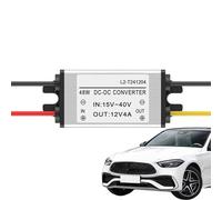 Adaptador de corriente DC de 24 V a 12 V, convertidor reductor ajustable, módulo regulador de voltaje con salida estable, accesorio electrónico automotriz, equipo de alimentación con concepti