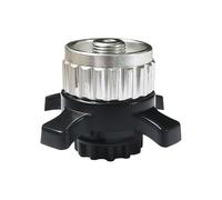 Adaptador de depósito de gas para camping, convierte Campingaz para CV Easy/Clic a estufas roscadas EN417, conector de aleación de latón para senderismo al aire libre (plata)