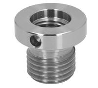ADAPTADOR DE EJE PARA TORNO PARA CARPINTERÍA MANGA DEL CABEZAL DE ACERO INOXIDABLE ROSCA MACHO DE 33 MM ROSCA HEMBRA DE 25 MM EXTIENDE LA LONGITUD DEL EJE USO VERSÁTIL