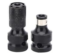 Adaptador de Enchufe Cuadrado, Adaptador de Enchufe de Cambio Rápido de Mandril Llave De 1/2 1/4 Pulgadas de Mandril de Taladro de Vástago Hexagonal Cabeza de Conversión Común