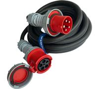 Adaptador de enchufe de 125A para toma de corriente de 63A, con cable de 3 metros