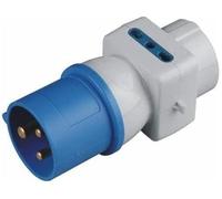 Adaptador de enchufe industrial CEE 16 A, toma Schuko + bipaso 10/16 A 250 V