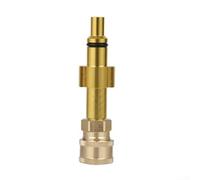 Adaptador de espuma de latón 1/4 de conexión rápida para lavadora a presión, herramienta de lavado de autos de alta potencia, aleación amarilla, 15 x 5 x 6 cm (E)
