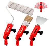 Adaptador de Extensión para Rodillo de Pintura, Soporte Multiángulo para Brocha, Herramienta Ajustable para Pintar Techos Altos y Paredes Difíciles