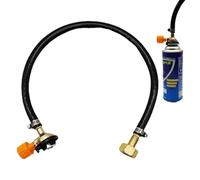 Adaptador de gas genérico | Canister Refill Connector | Portable Tank Inflating Adapter | Camping Hiking Barbacoa Outdoor Refill Charging Valve for Gas Bottles Propane Easy Use Safety Lock
