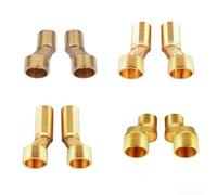 Adaptador de grifo de ducha de pie curvado montado en la pared con válvula de ángulo ajustable de acero inoxidable y latón, color dorado, ahorro de espacio, fácil instalación, varios tamaños F (estilo