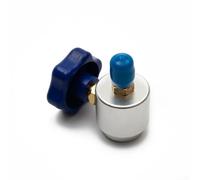 Adaptador de grifo de lata autosellable, válvula R134A con rosca 1/2-16 ACME para aire acondicionado, manguera de carga de 1/4 pulgadas, latón SAE