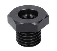 Adaptador de husillo de cabezal de torno para carpintería, adaptador de inserción de portabrocas de rosca, placa frontal de acero con conversión de 3/4 pulg. X 16 tpi a 1 pulg. X