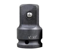 Adaptador de impacto de 1,27 cm a 2,54 cm, reductor neumático, herramienta de impacto para conversiones de controladores de impacto, llaves de trinquete (paquete de 1)