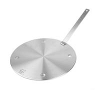 Adaptador de inducción de placa separadora de calor de acero inoxidable con mango desmontable para olla Moka y teteras de 22 cm (240 mm)