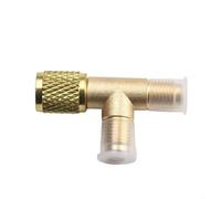 Adaptador de latón Sae de 1/4 pulgadas Acoplador rápido de núcleo de válvula para R22 R12 R134a Herramienta de reparación de CA de coche antioxidante resistente a altas temperaturas