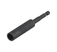 Adaptador de llave hexagonal profunda para taladro eléctrico y destornillador neumático, broca de acero al cromo vanadio, tamaño H8 negro para reparación de automóviles y proyectos de bricolaje en el
