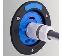 Adaptador de llenado del tanque de agua del motor MA MAJOCOMPEC WTA.2 WATETWIN con Conexión de llenado con conexión GARDENA, TEC (tipo 3-pin D: 78), gris