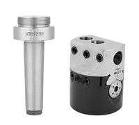 Adaptador de Mandril de fresado de Mandril cónico MT3-M12 + Cabezal de mandrinado de Torno de 2 Pulgadas