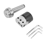 Adaptador de mandril de fresado de portabrocas cónico MT3-M12 + cabezal de mandrinado de torno de 2 pulgadas, soporte
