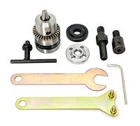 Adaptador de mandril para taladro eléctrico, soporte de disco, barra de conexión de eje de 1/5 "-3/8" acoplador de eje de motor DIY mini sierra herramienta eléctrica para eje de 5 mm 775 795 895 Motor