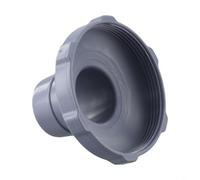 Adaptador de manguera 11238, conector de vacío para skimmer de piscina para piscinas sobre el suelo, compatible con intex, pieza de repuesto de PVC gris (1 unidad)