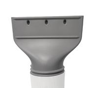 Adaptador De Manguera De Aire Acondicionado Plano, Adaptador De Puerto De Escape De Ventana Portátil, Mangueras De Escape De Aire Acondicionado De 130/150 Mm, Para Campana Extractora, Secadora