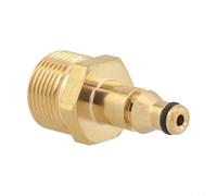 Adaptador de manguera de alta presión M22, rosca exterior de latón para Kärcher K22 Serie para LAVOR AR Leach Four hasta 3200 PSI para acoplamiento rápido, manguera de jardín, color dorado (para Leach