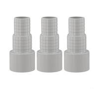 Adaptador de manguera de bomba de piscina Ø50 mm para mangueras de 32 mm y 38 mm para sistemas de aspiradora de piscina intex, kit de repuesto fácil de instalar (3 piezas)