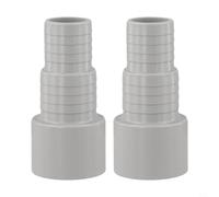Adaptador de manguera de bomba de piscina Ø50 mm para mangueras de 32 mm y 38 mm para sistemas de aspiradora de piscina intex, kit de repuesto fácil de instalar (2 piezas)