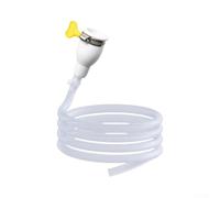 Adaptador de manguera de grifo, accesorio de manguera de fregadero de PVC a prueba de fugas con abrazadera de acero inoxidable para transferencia de agua, conector de grifo para cubo, lavabo, limpieza