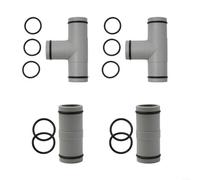 Adaptador de manguera de piscina de 1.25 pulgadas de acoplamiento recto con juntas de sellado para Intex para mangueras de aspiradora de piscina Coleman