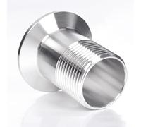 Adaptador de montaje de tubería con rosca macho BSP, acero inoxidable 304, triple abrazadera, duradero y fácil de instalar(DN25xFerrule 50.5mm)