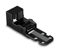Adaptador de montaje para terminales de 2 conductores, serie 221 - 4 mm², para fijación con tornillo, color negro