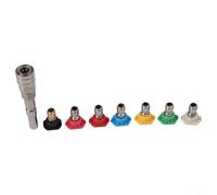 Adaptador de montaje rápido de 1/4 pulgadas de acero inoxidable para acoplamiento de tuberías de limpieza de alta presión Nilfisk Kew Alto